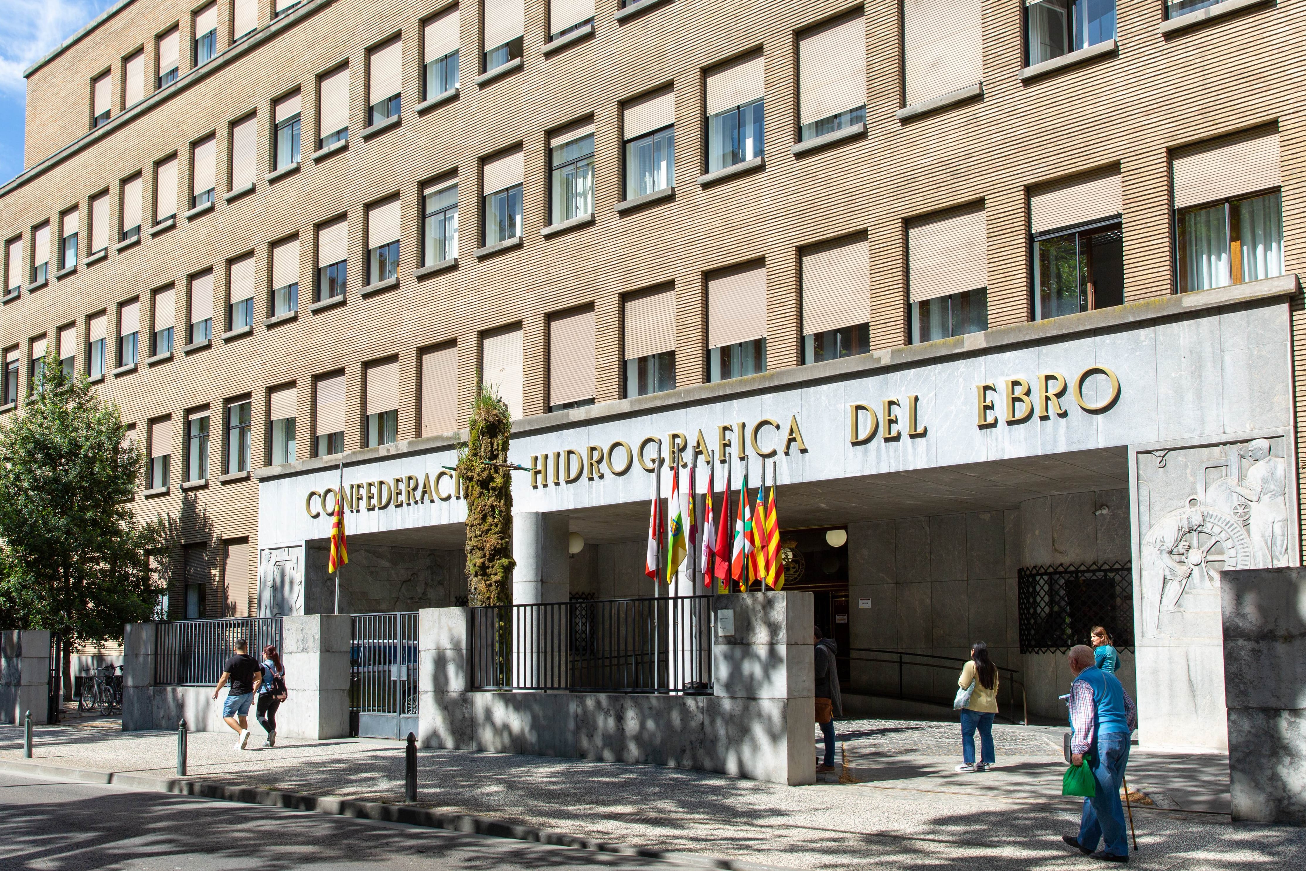 Sede de la Confederación Hidrográfica del Ebro (CHE), en Zaragoza.