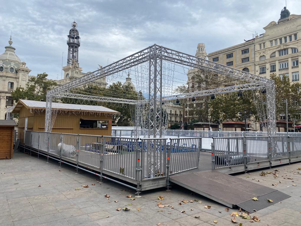 Pista de hielo sin hielo de València