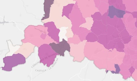 Situación epidemuiológica en el suroeste de Madrid a 27 de abril de 2021