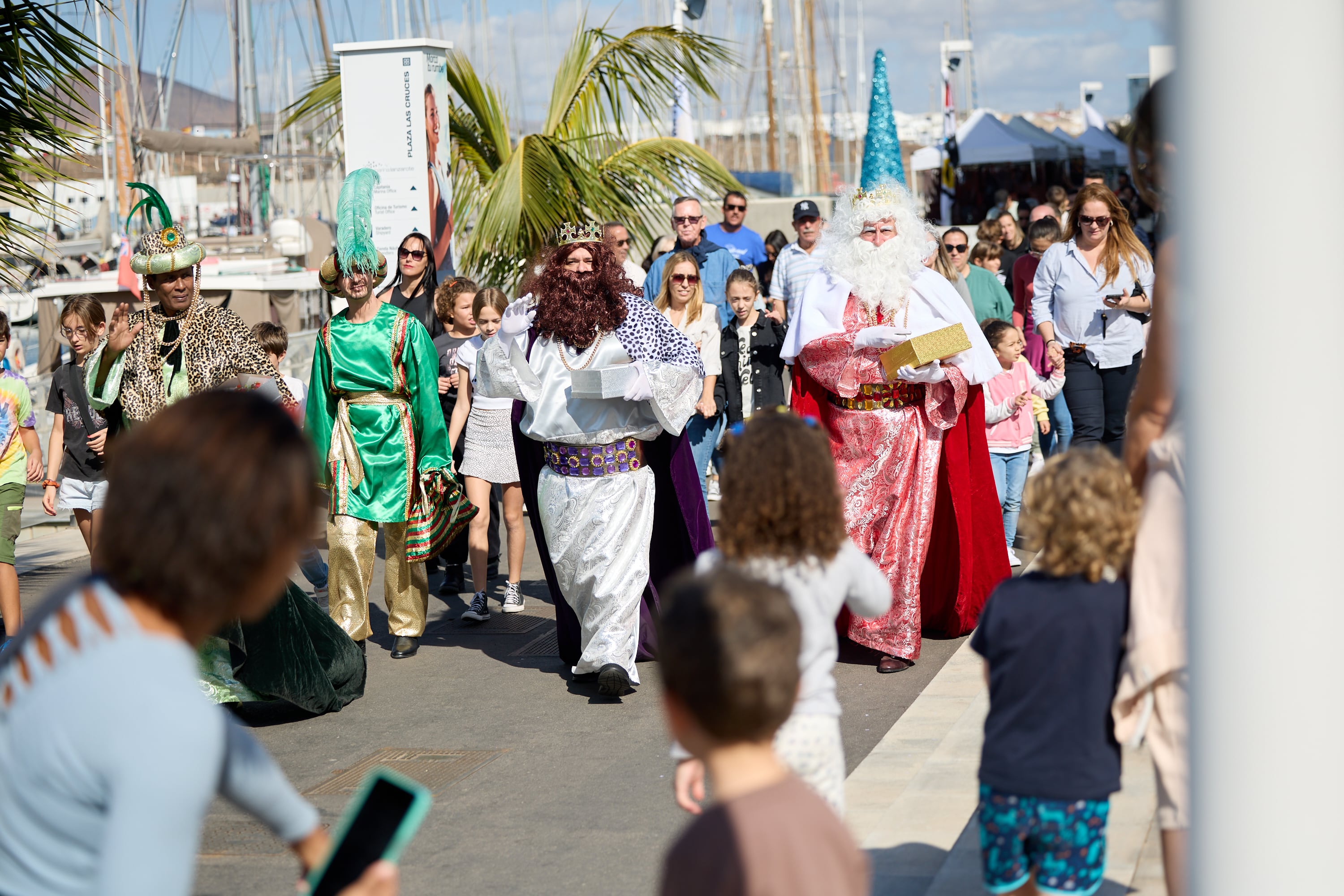 Llegada de los Reyes Magos a Marina Lanzarote.