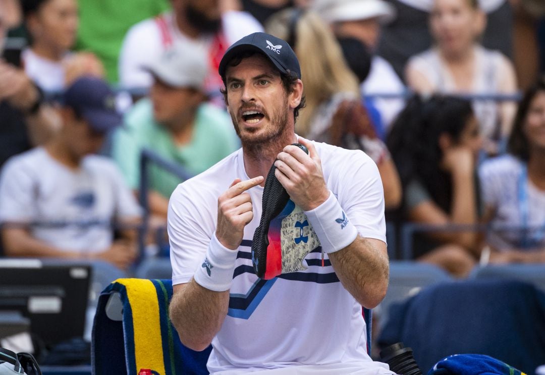 Andy Murray durante un partido del US Open