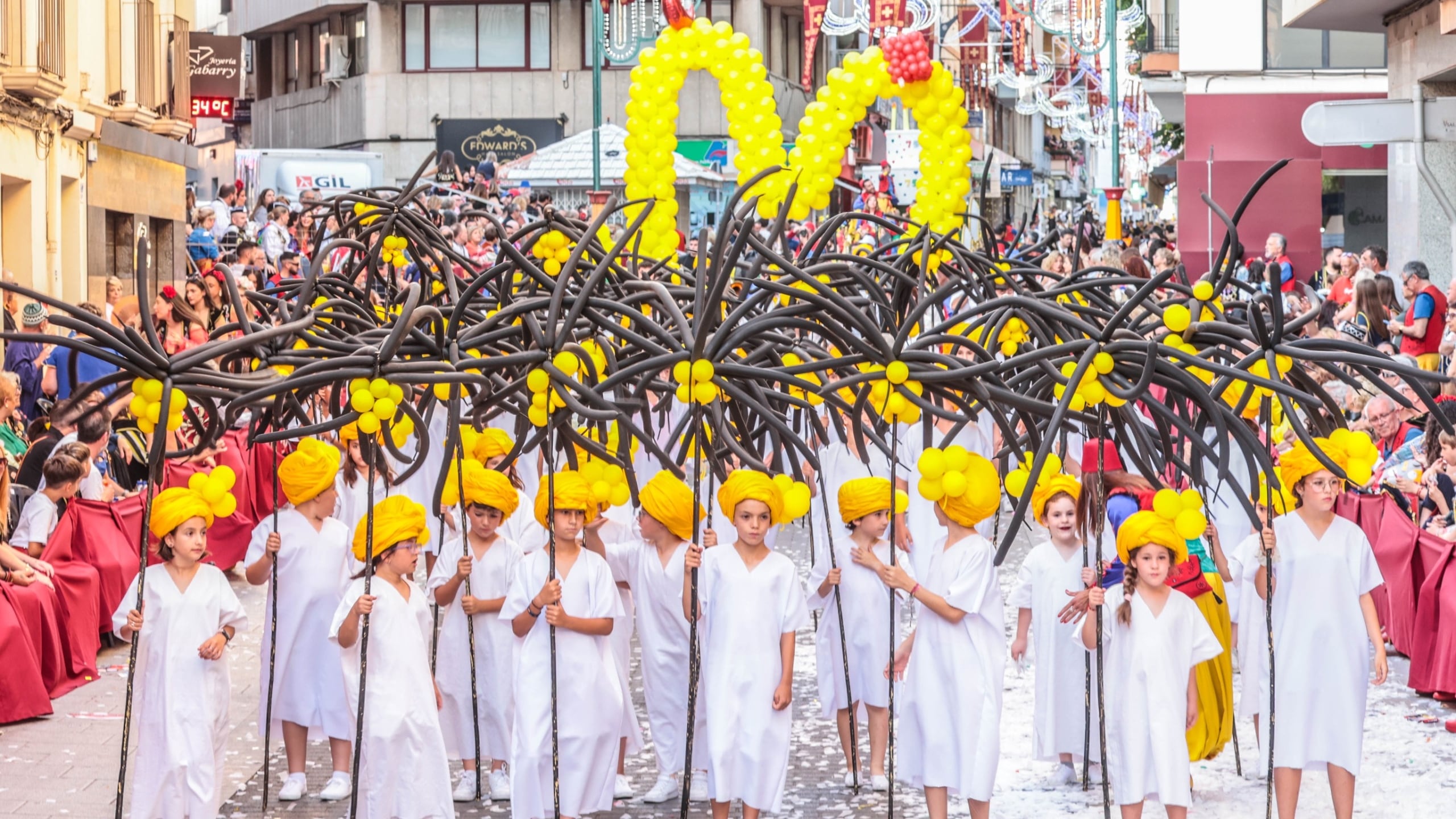 Los Moros Musulmanes durante el Desfile Infantil de Elda