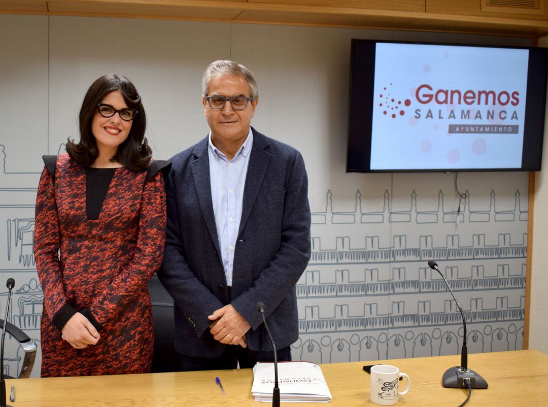 Virginia Carrera y Gabriel Risco, concejales del grupo Ganemos