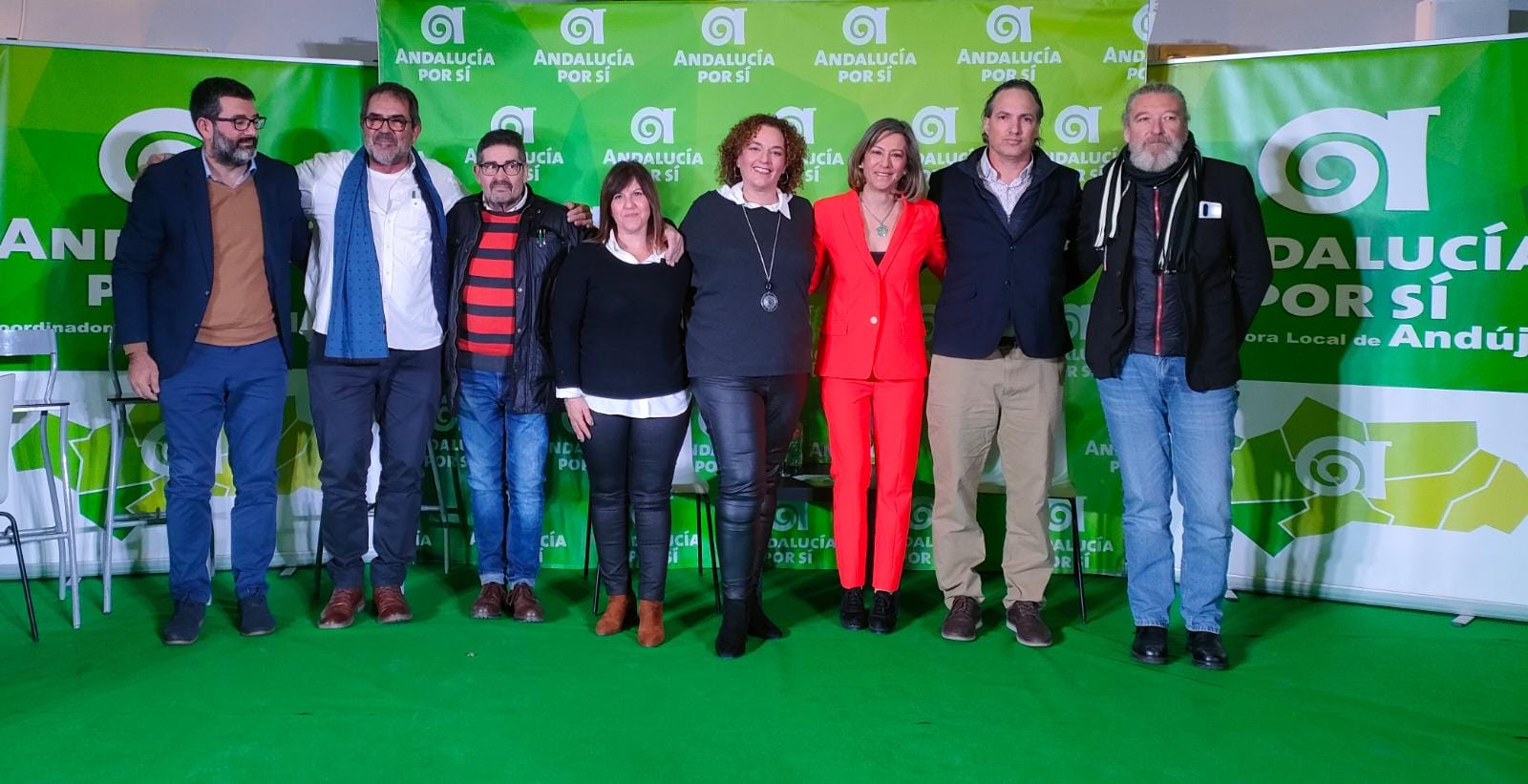 Presentación de Encarna Camacho como candidata a la alcaldía de Andújar encabezando la lista de Andalucía Por SÍ.