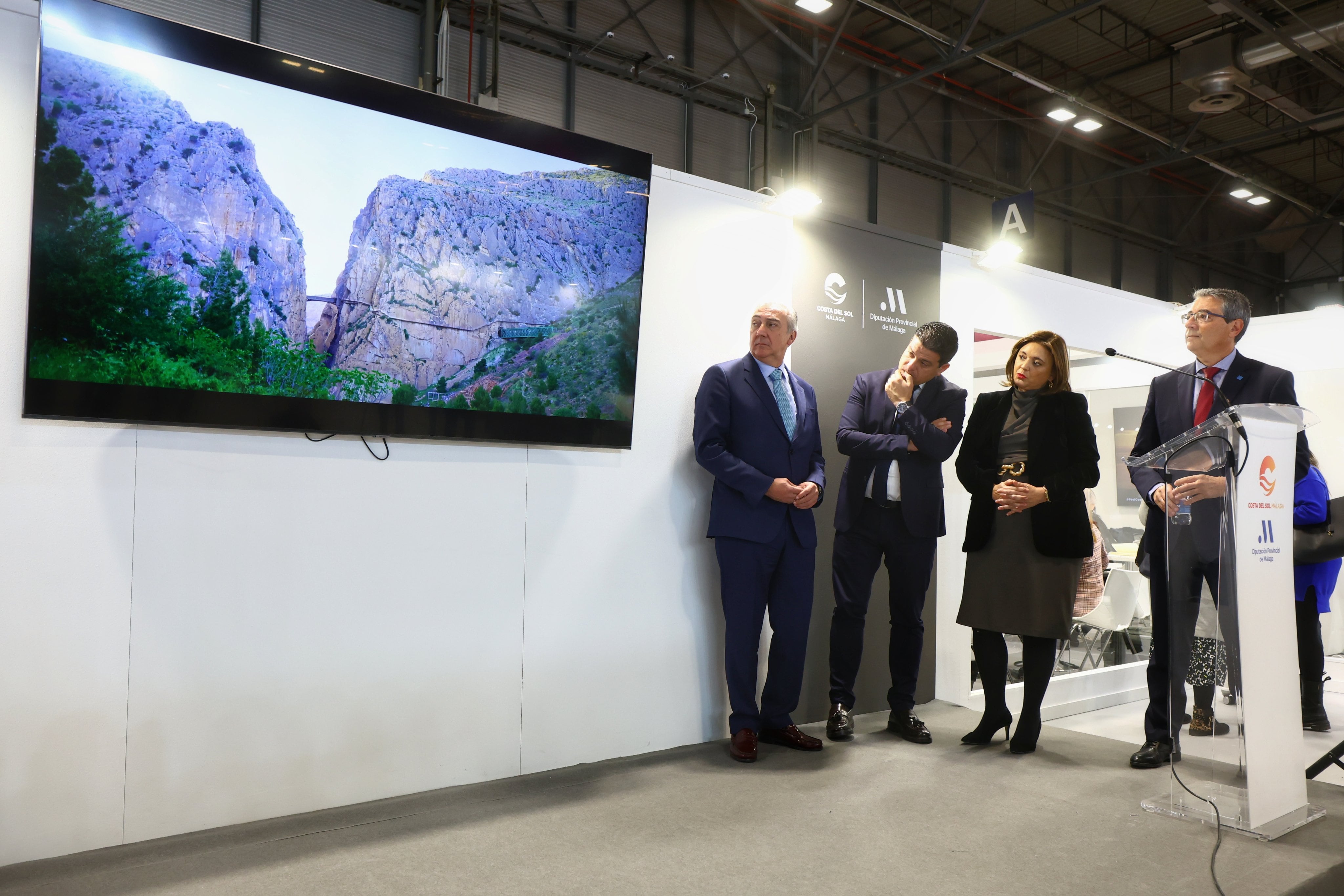 Un momento de la rueda de prensa en Fitur