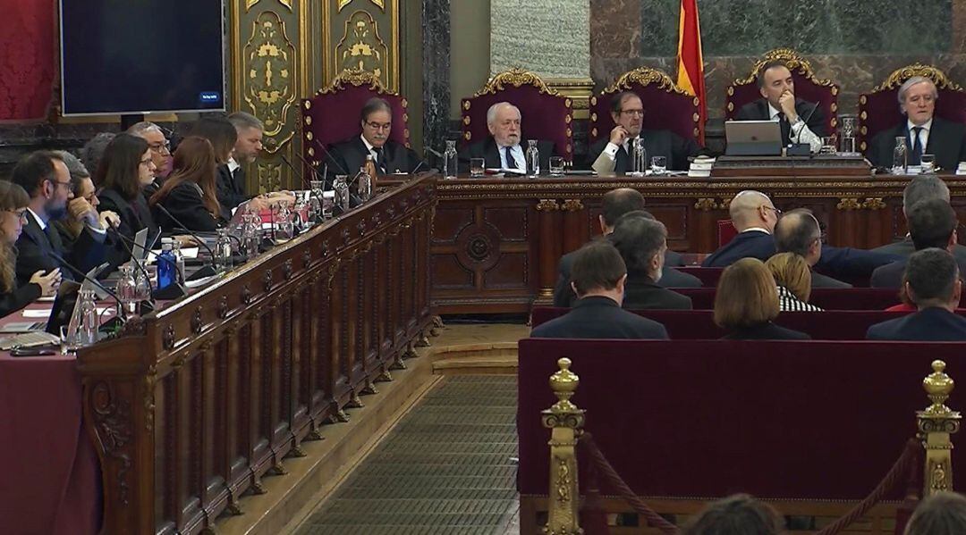 Imagen tomada de la señal institucional del Tribunal Supremo de los jueces.