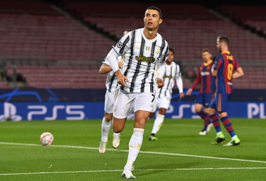 Cristiano Ronaldo celebra el 0-1.