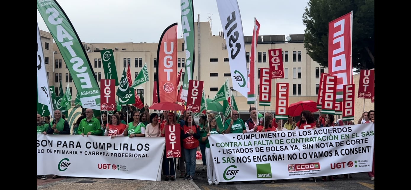 Protesta sanitaria en Motril (Granada)