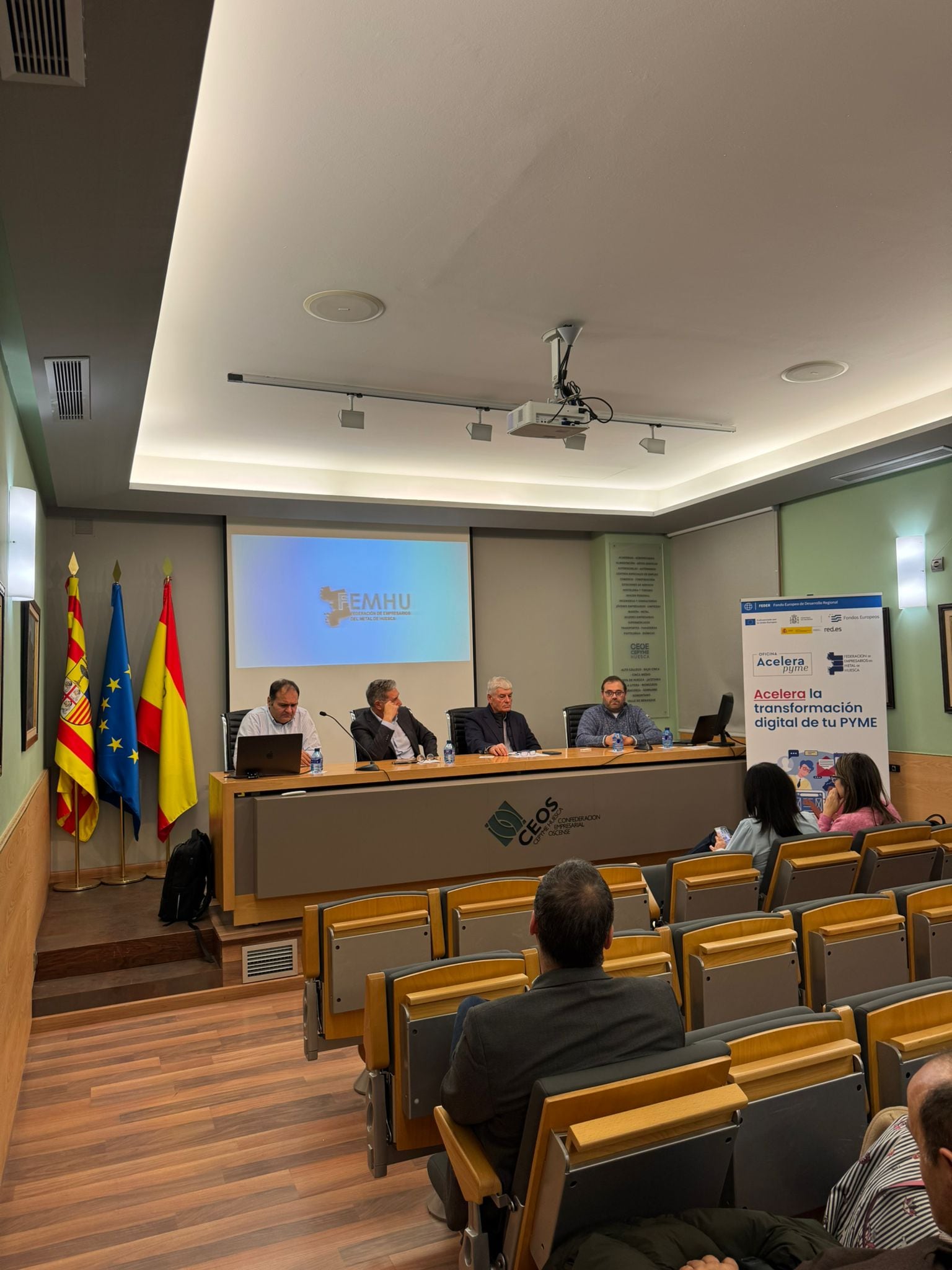 Momento de la presentación de Acelera PYME en Huesca
