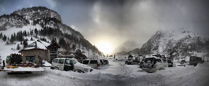 Estación de esquí Llanos del Hospital, en el Pirineo de Huesca