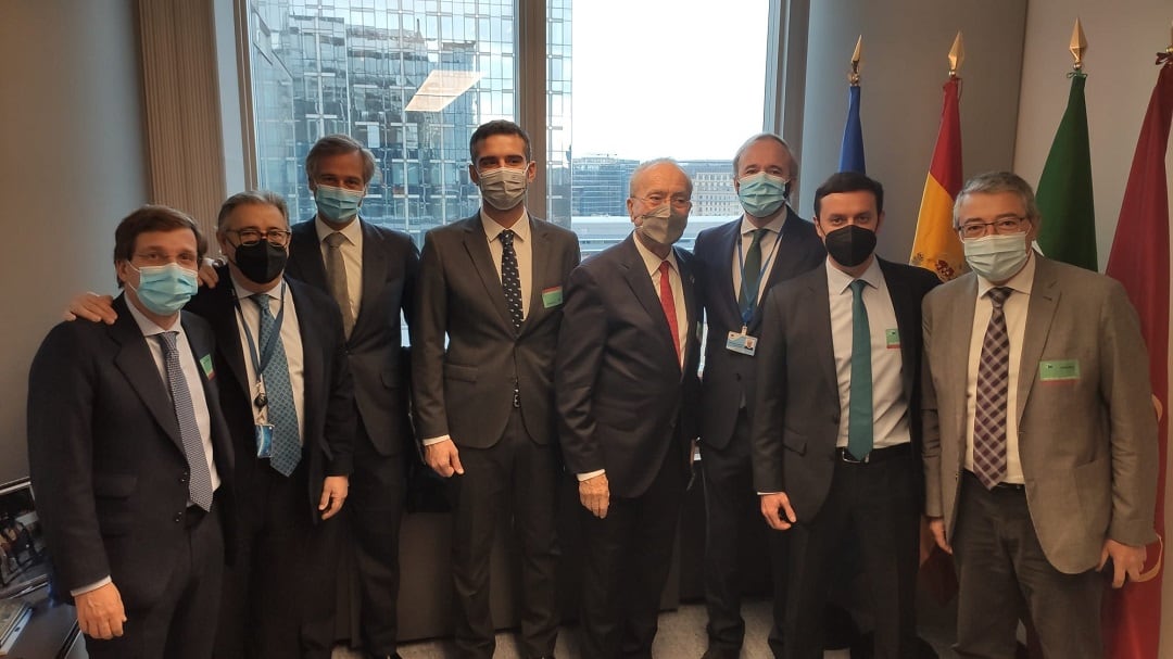 La delegación de alcaldes del PP en Bruselas