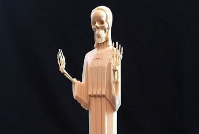 Estatuilla que sirve como trofeo del Festival Terroríficamente Cortos