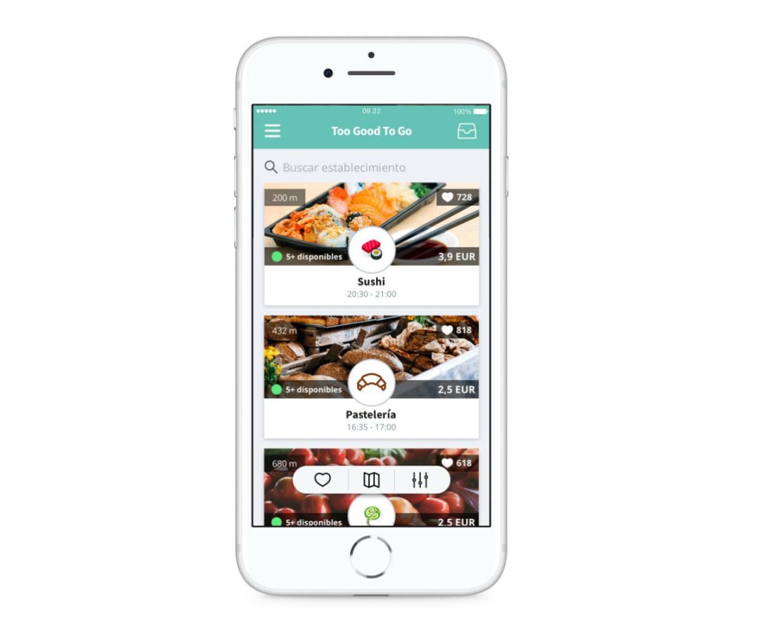 app móvi para vender el excedente de comida diario 