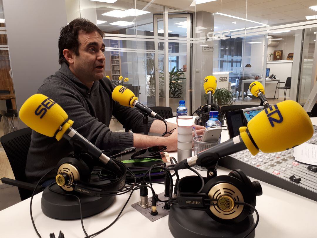 Sergio Ortega Morgado durante la entrevista en Hoy por Hoy Aranda 