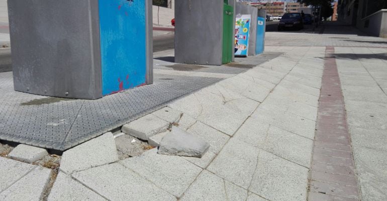 Aceras levantadas en Fuentelucha