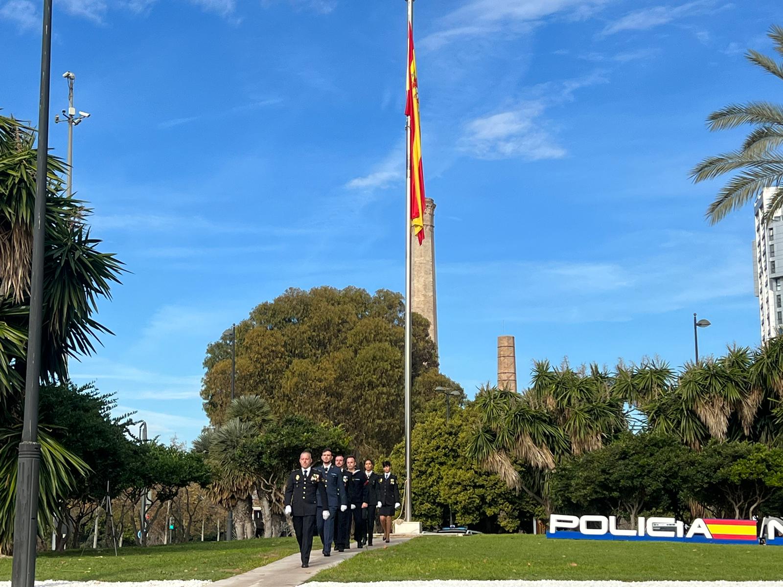 Acto de conmemoración del bicentenario de la Policía Nacional, este sábado en València.