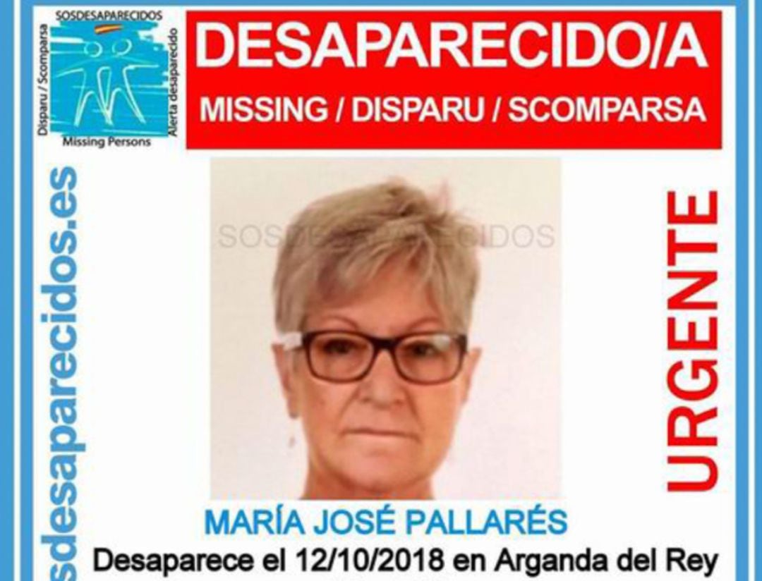 Imagen de la víctima difundida en 2018 por la asociación SOS Desaparecidos