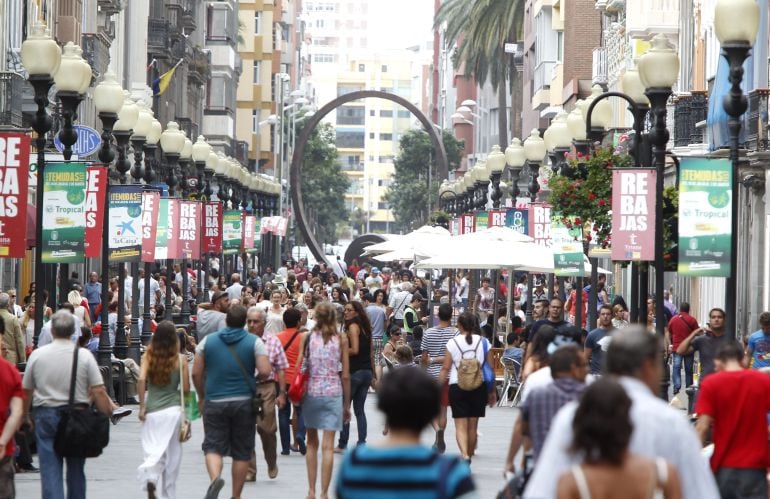 La Calle de Triana en Las Palmas de Gran Canaria.