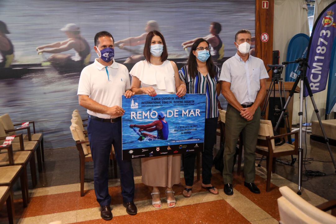 Presentación del Open Ciudad de Málaga de remo