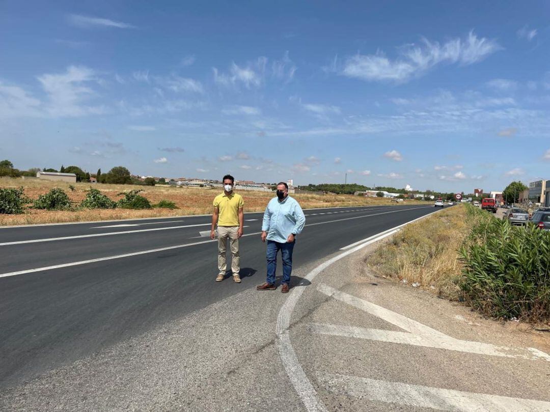 Visita del delegado provincial de Fomento a las obras de San Clemente