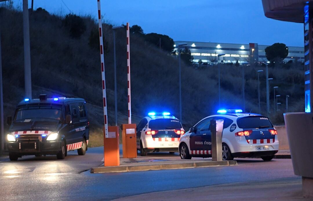 Imatge d'arxiu de diversos vehicles dels Mossos d'Esquadra