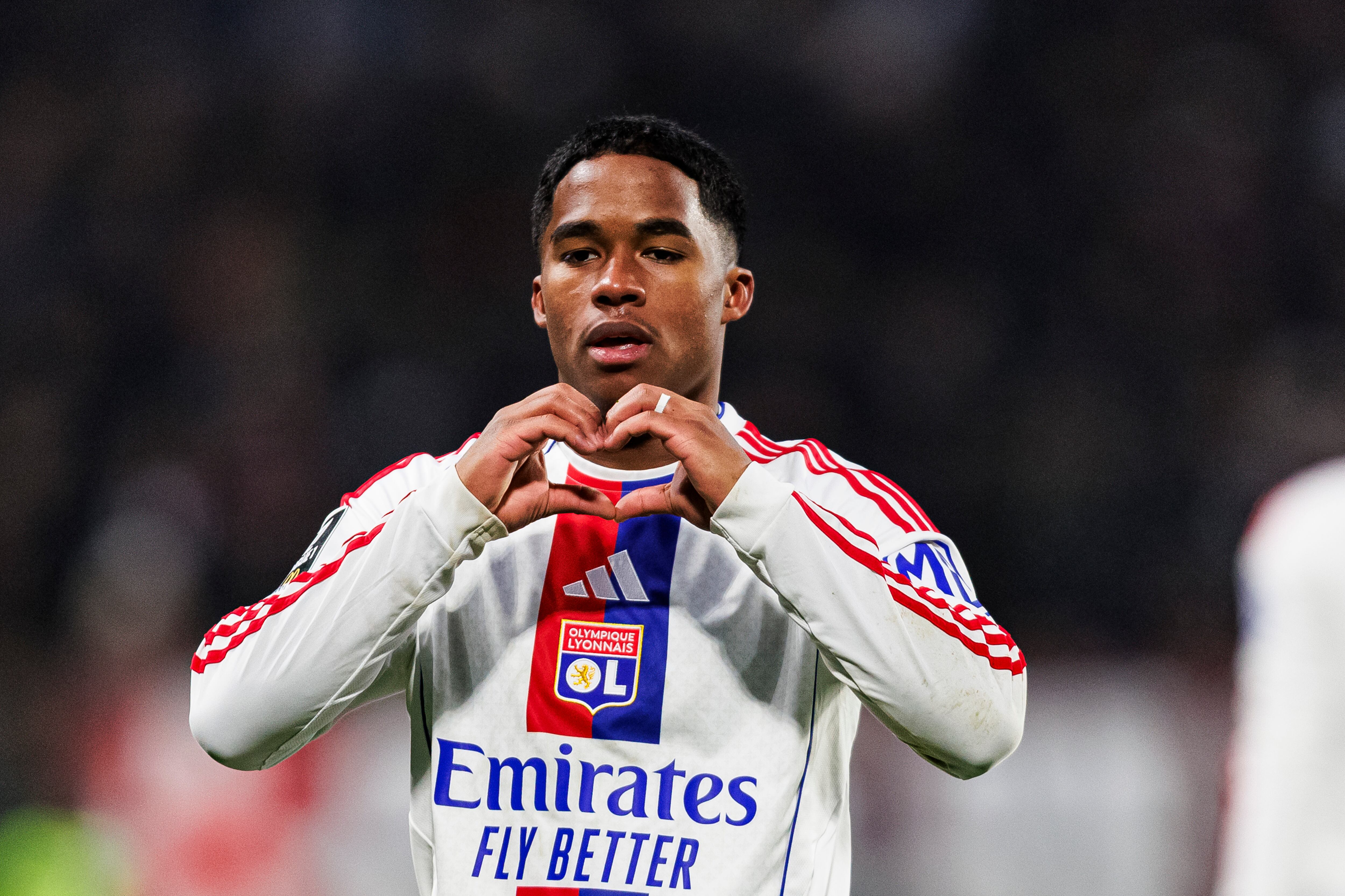 Endrick celebrando su gol contra el Metz en la Ligue 1