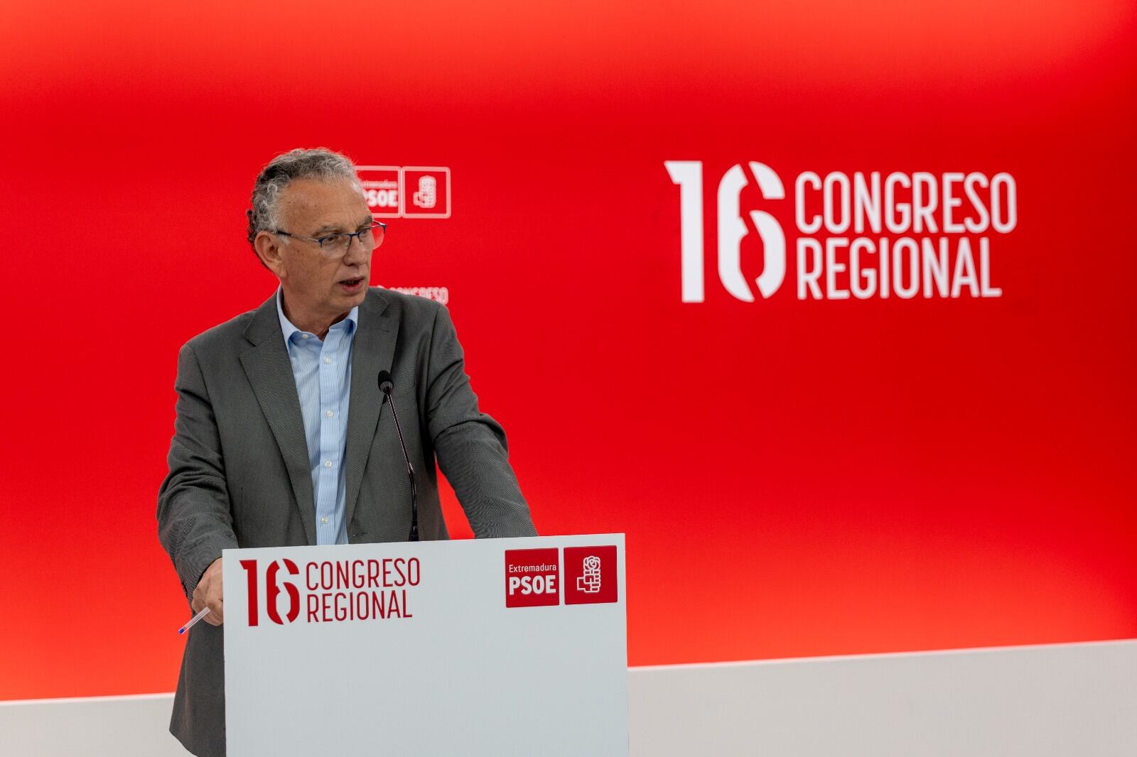 José Luis Quinta en la presentación del calendario precongresual que llevará hasta el conclave de abril/ PSOE Extremadura
