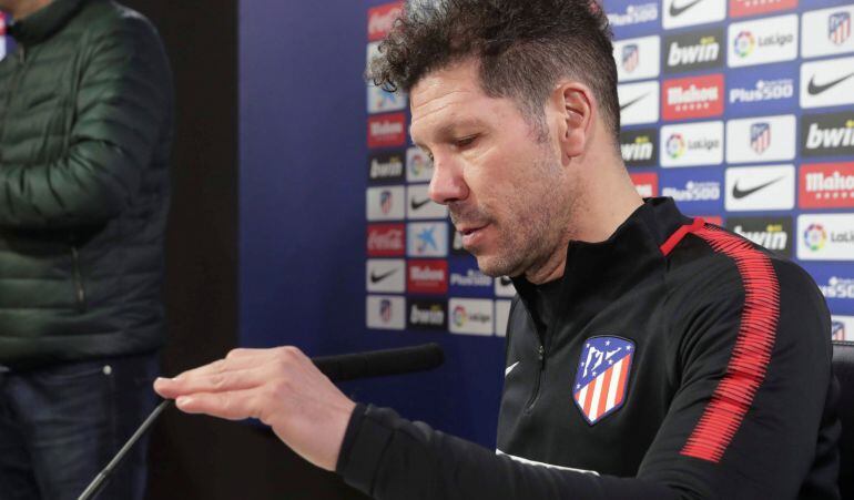 Simeone, preparado para hablar ante la prensa