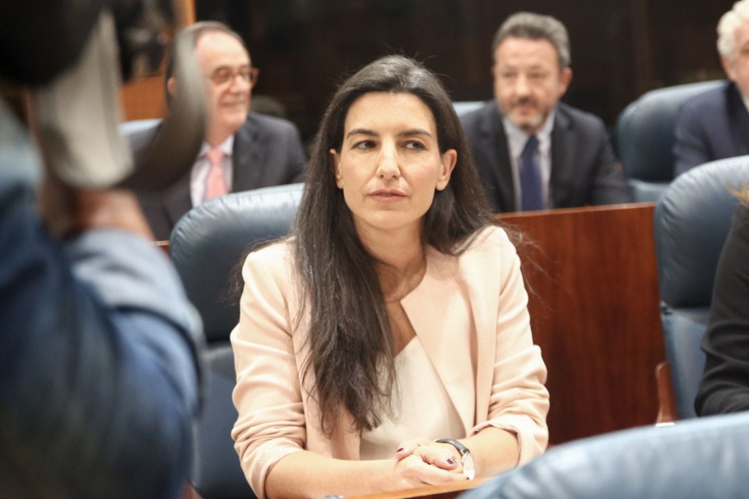 Rocío Monasterio durante la sesión Constitutiva de la XI Legislatura de la Asamblea de Madrid