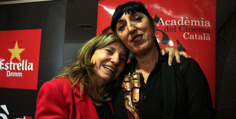 Rossy de Palma, l'actriu mallorquina que presentarà la Gala dels Premis Gaudí 2016, i la presidenta de l'Acadèmia del Cinema Català, Isona Passola