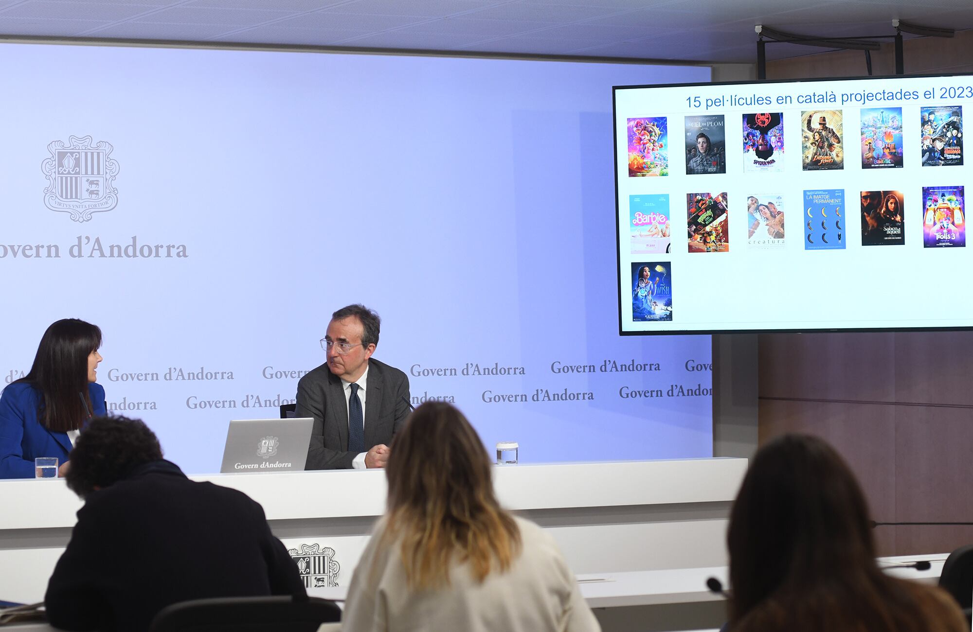 Presentació del balanç de pel·lícules en català del 2023.