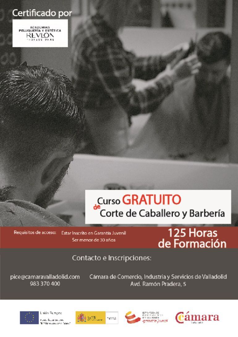 Cartel de uno de los cursos que se ofertan