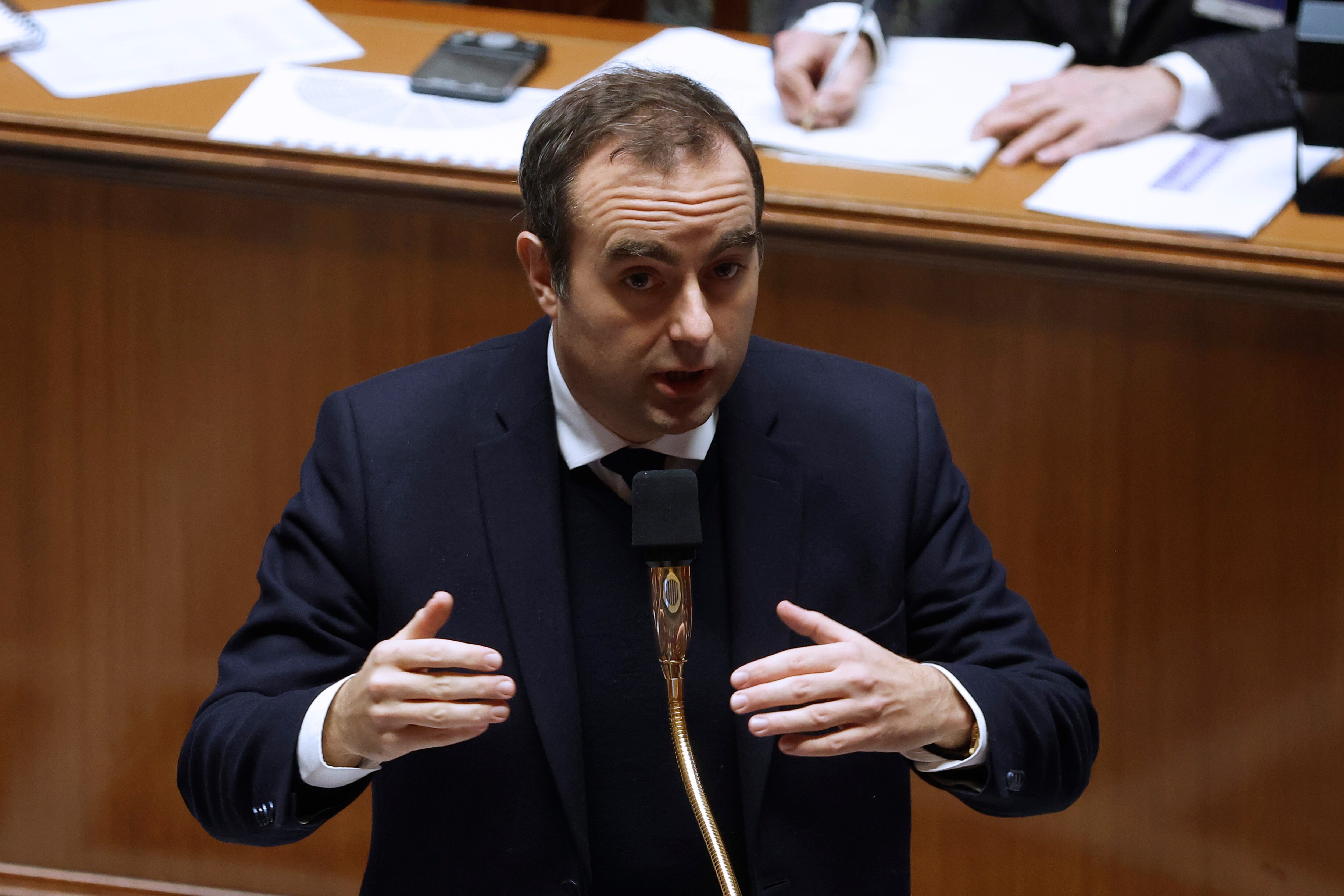 El primer ministro francés Sebastién Lecornu. 