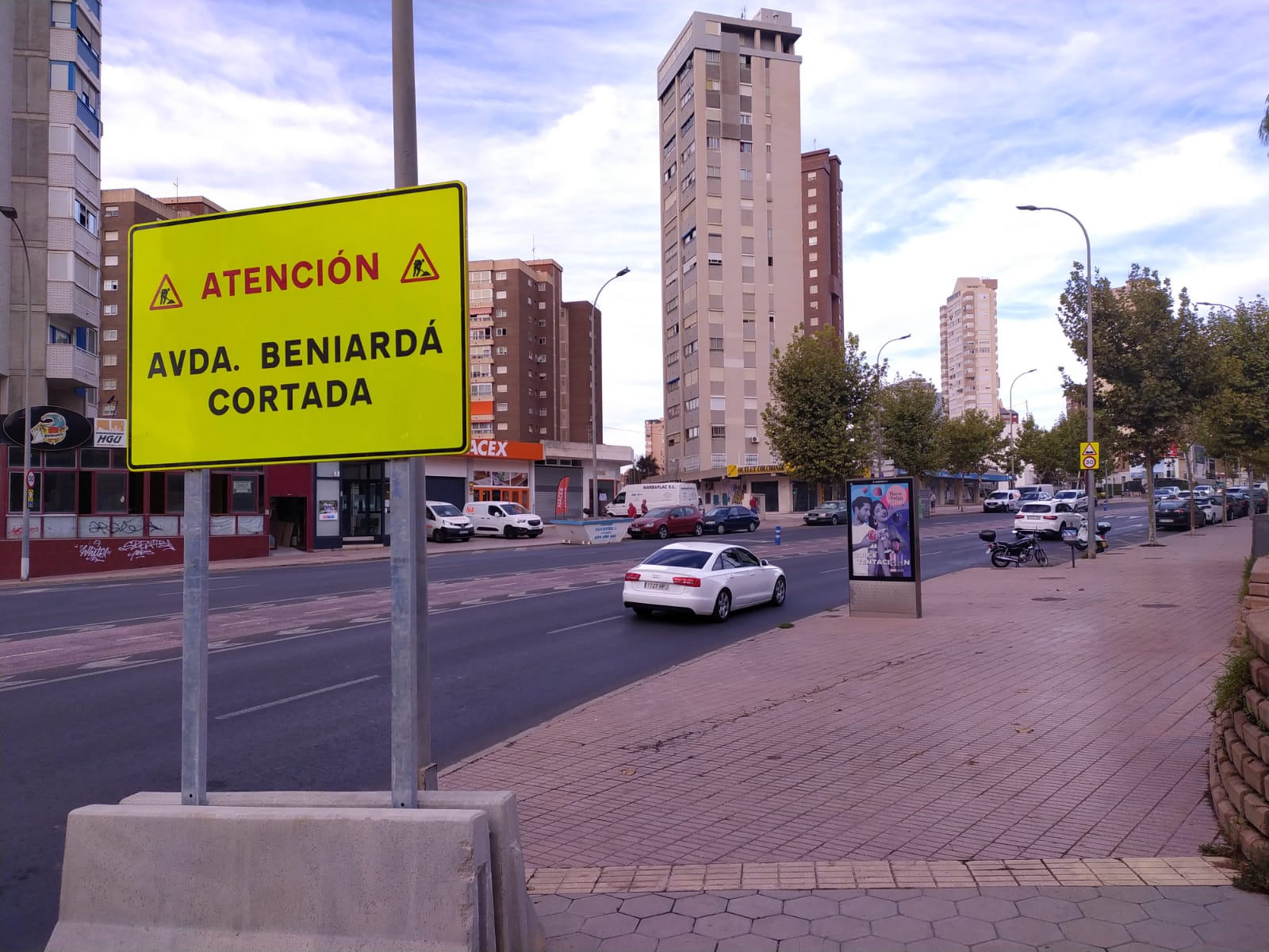 El tráfico en el centro de Benidorm fue fluido durante la mañana