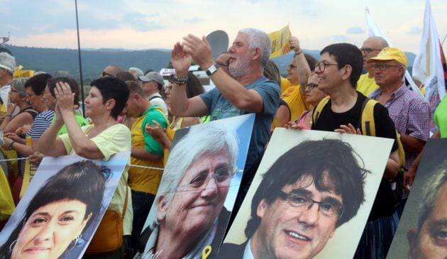 Concentración frente a la cárcel de Lledoners el 11 de julio