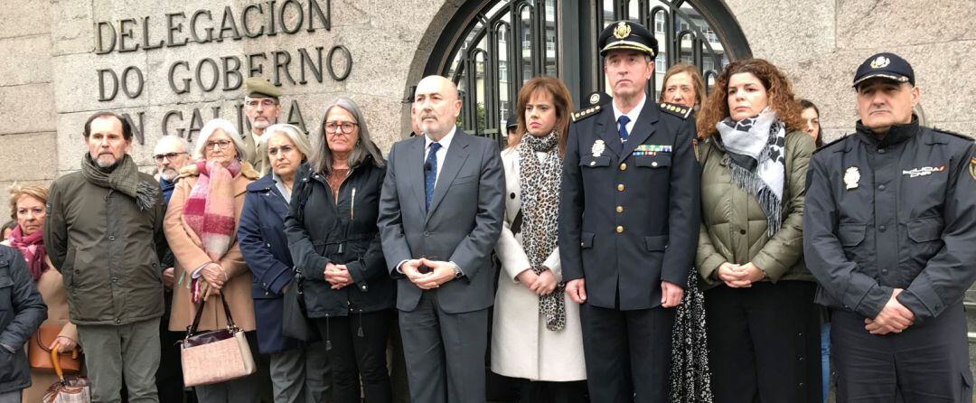 Concentración en repulsa del asesinato machista de Manuela en A Pastoriza, A Coruña