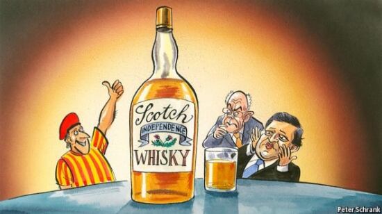 Imatge de la vinyeta que acompanya l'article publicat aquest dijous al setmanari britànic 'The Economist'