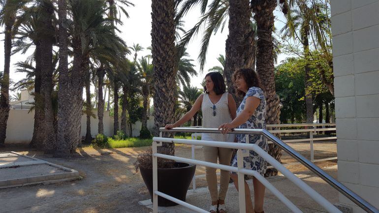 Eva María Crisol (Ciudadanos) en el Centro Especializado de Atención a de Mayores