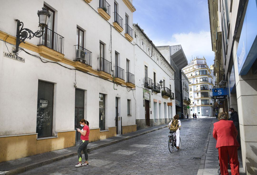 La calle Santa María es una de las vías afectadas por esta reordenación