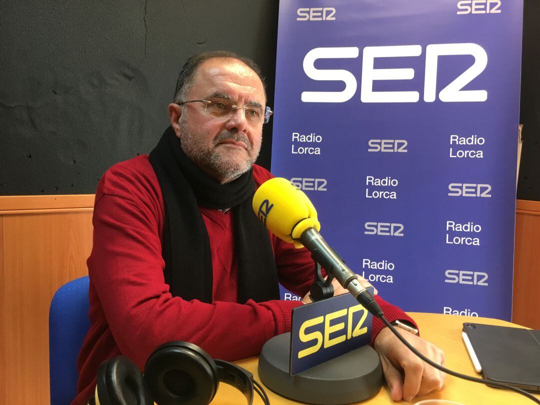 Cánovas, durante la entrevista en Radio Lorca.