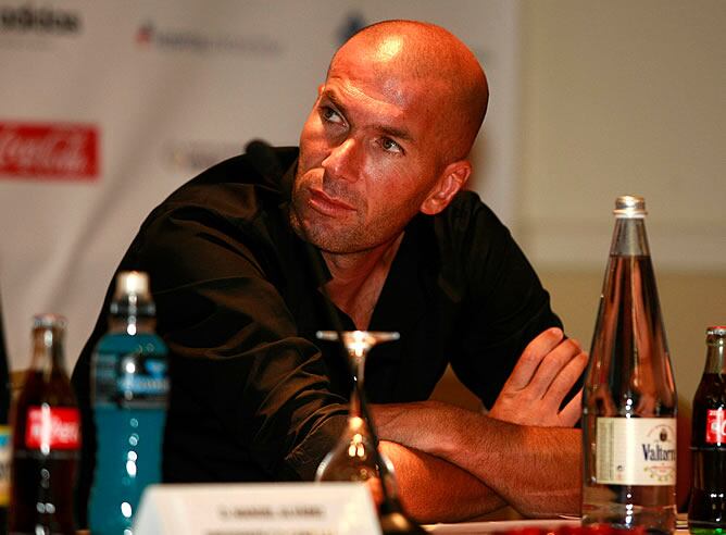 Zidane, durante la presentación