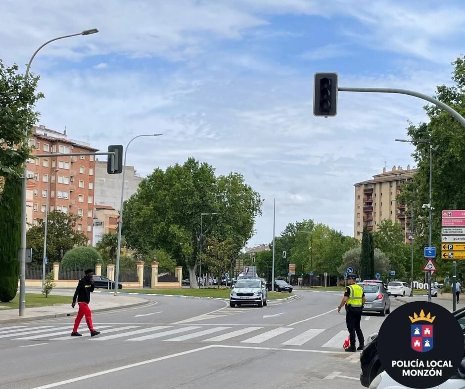 La Policía Local de Monzón identifica a la autora de un atropello a un peatón 