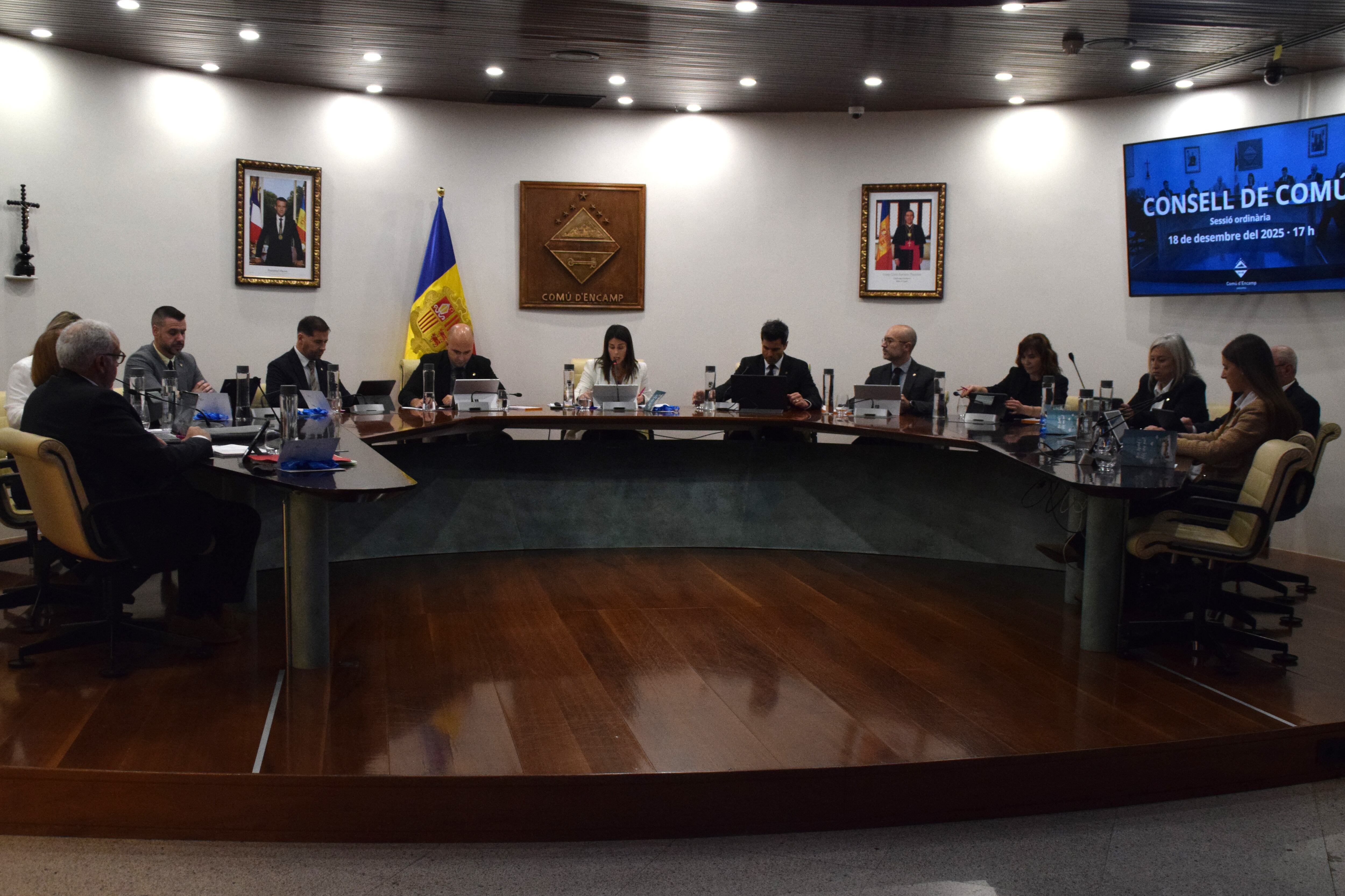 Sessió de comú d'Encamp d'aprovació del pressupost del 2026.