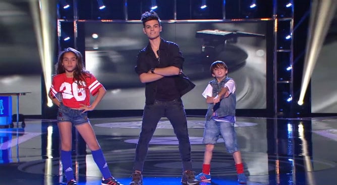 Abraham Mateo canta junto a Ariadna y Felipe en &#039;Pequeños Gigantes&#039;