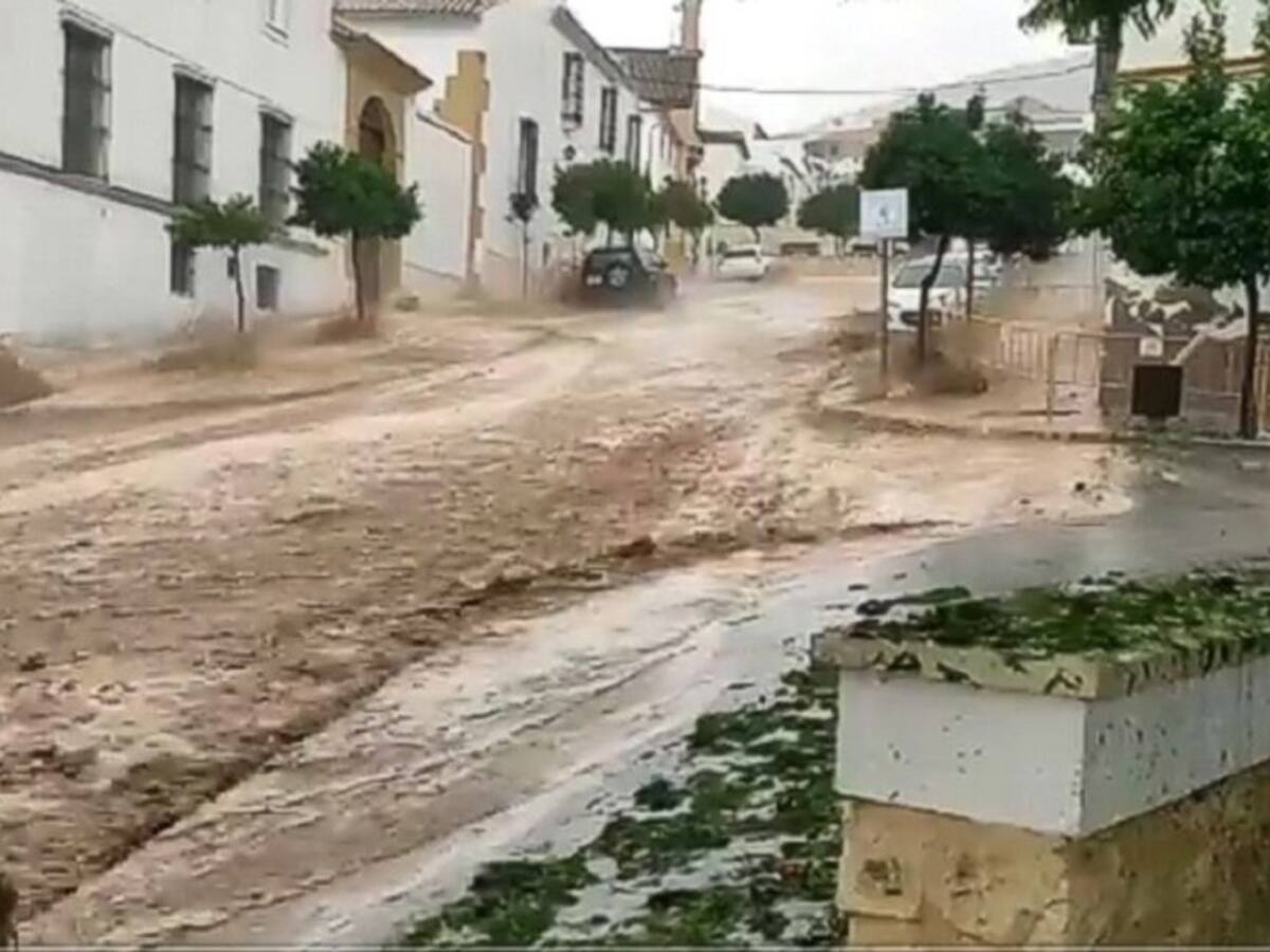 La lluvia provoca inundaciones en municipios de la Sierra Sur de Sevilla