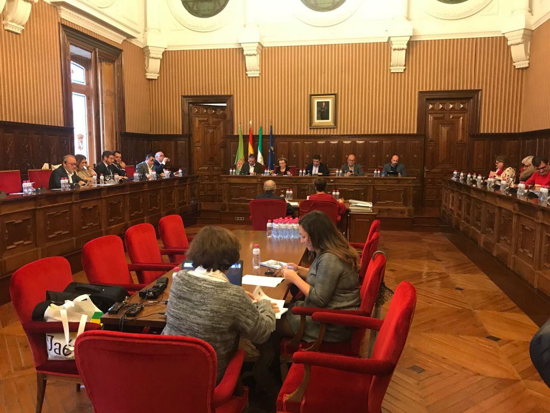 Pleno de la Diputación Provincial de Jaén.