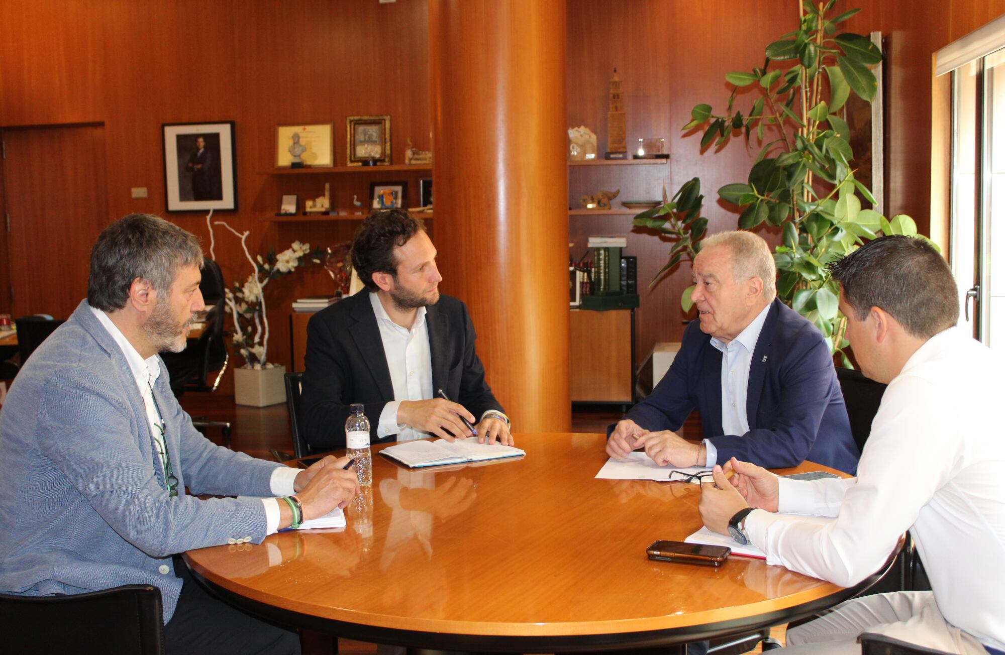 Gerardo Oliván, Isaac Claver, Miguel Gracia y Antonio Biescas