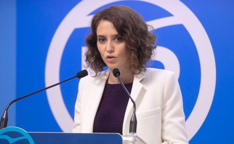 Isabel Díaz Ayuso, portavoz del PP de Madrid