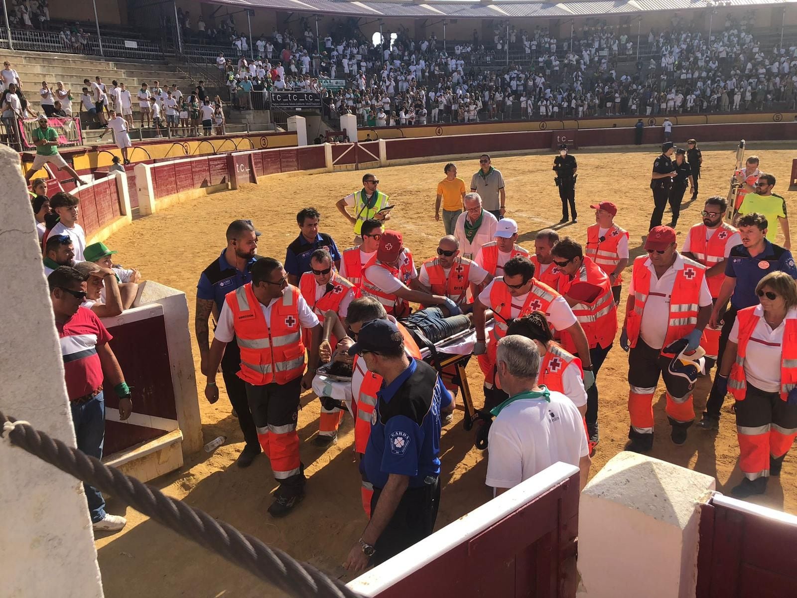 Asistencia de Cruz Roja en las vaquillas de San Lorenzo