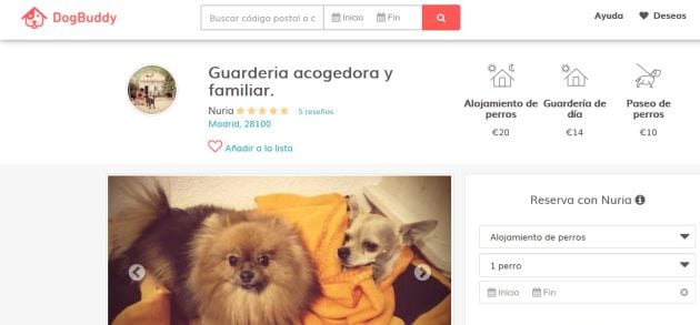 Perfil de Nuria Paredes en DogBuddy